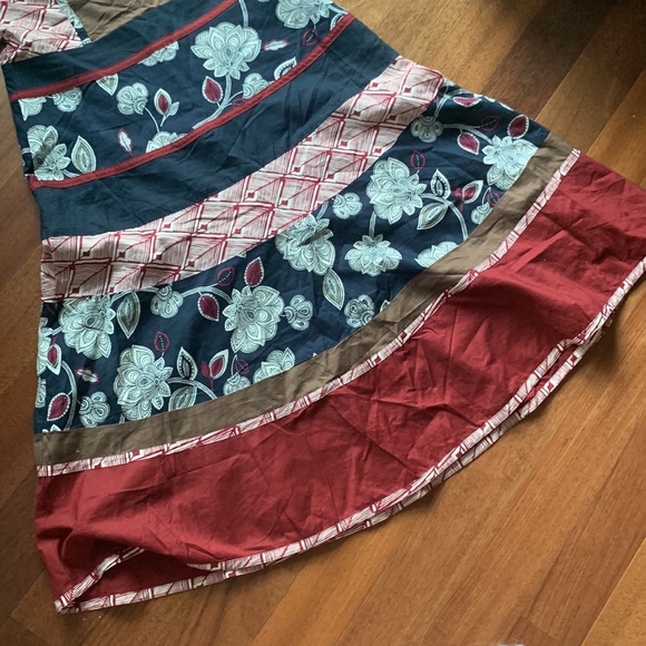 BCBG Printed Halter Flare Dress - Picture 4 of 8